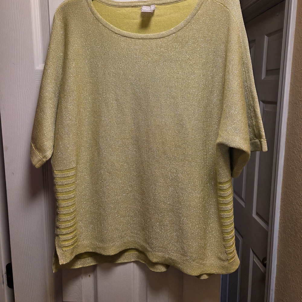 3 for $10, Chico's Neon Yelloe Knit Top